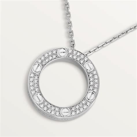 cartier love with diamonds|cartier love necklace diamond paved.